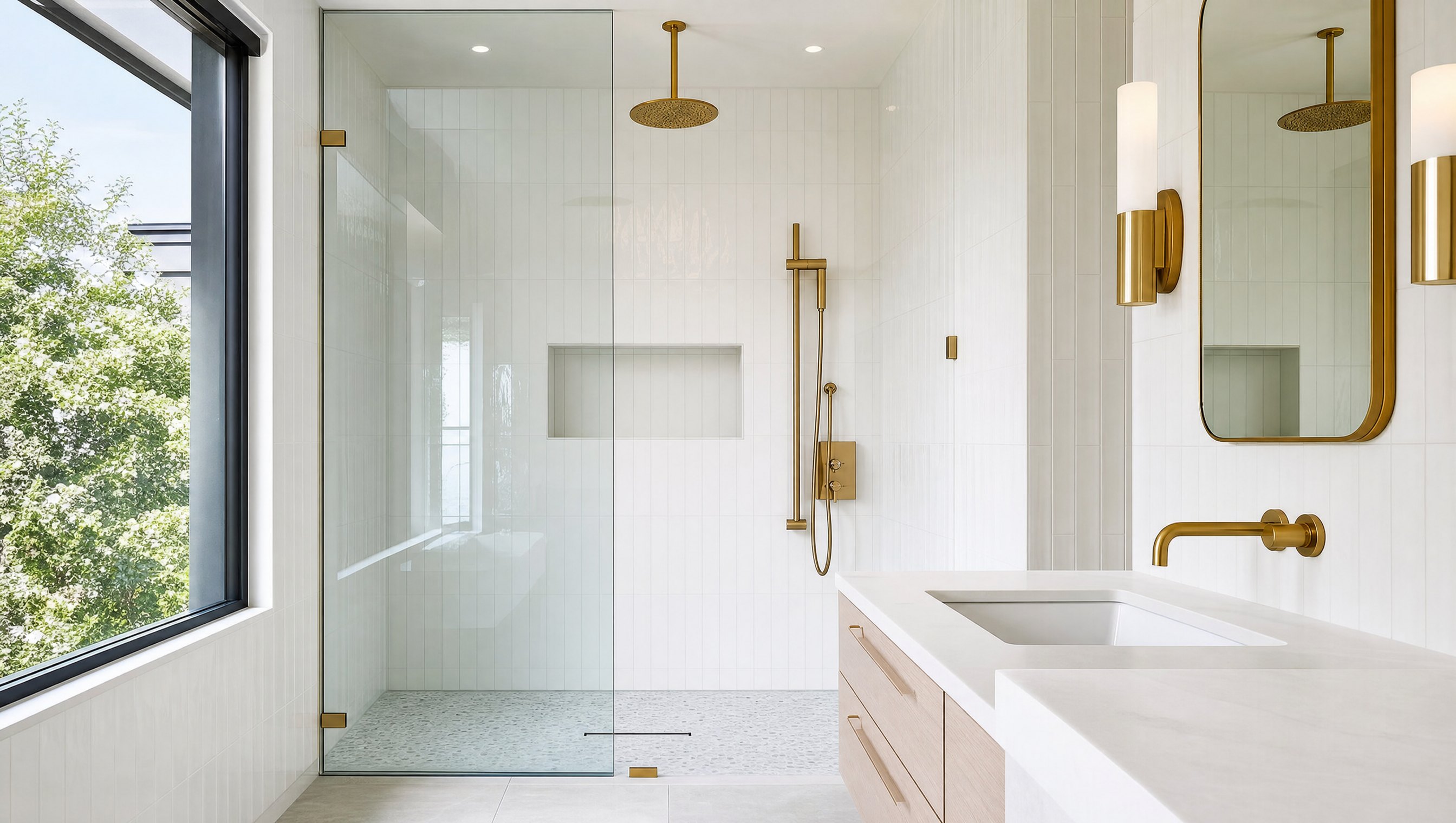 Newly installed bathroom